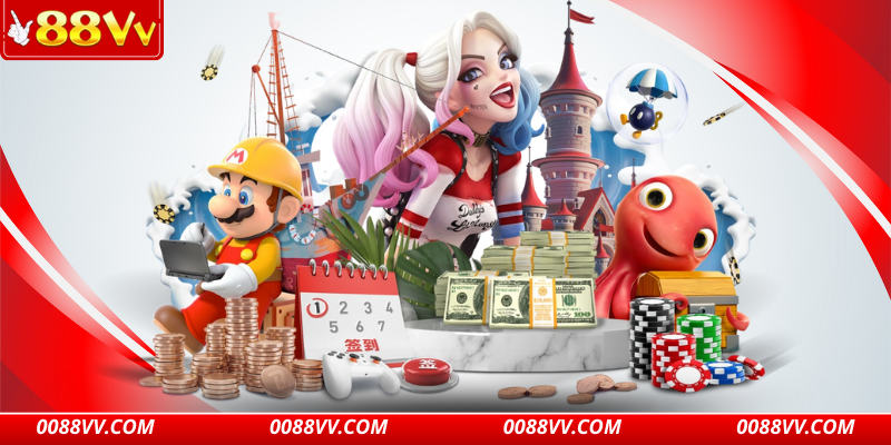 Kho game nổ hũ 88VV chủ đề đa dạng, RTP rõ ràng